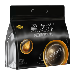 五谷磨房 黑之养无糖黑芝麻丸健康零食芝麻球450g