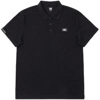 Lee25舒适版防晒紫外线索罗娜凉感Logo男polo衫短袖休闲 黑色 L