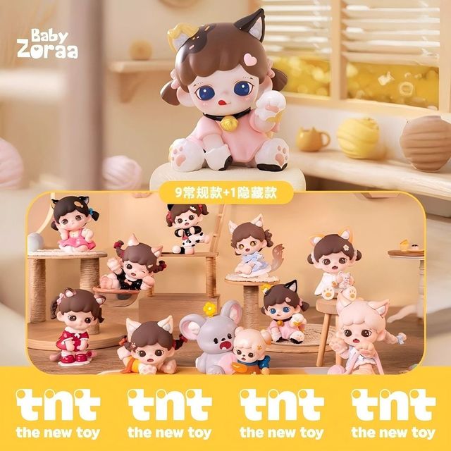 Zoraa喵呜猫颜社MINI系列盲盒新品潮玩单只