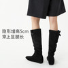 7or9乌龙系列 靴子女2025年冬季新款女靴长靴骑士靴增高鞋黑色长筒靴
