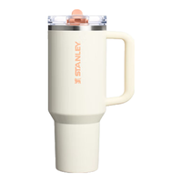 史丹利 保温杯水杯巨无霸吸管杯PRO保温保冷车载办公大容量杯子男女 亮面奶油暖杏 1180ml