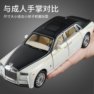 合金汽车车模超大号合金车模男孩玩具车汽车模型仿真收藏摆件 【小号无声光】G63-黑色