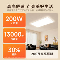 Panasonic 吸顶灯客厅灯全光谱智能护眼灯大功率200瓦白 HHXSX182