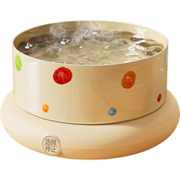 泰格宠物宠物恒温饮水机猫咪加热碗冬天喂食喂水机防打翻猫咪陶瓷碗