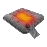迪加伦 加热坐垫办公室usb汽车发热坐垫毛绒暖垫石墨烯冬季载电热座椅垫