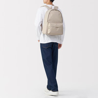 無印良品 MUJI(無印良品 ) 带PC收纳袋双肩包背包女旅行包书包电脑包女包通勤包大容量 浅米色5A 长43*宽32*高14cm