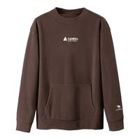 骆驼运动摇粒绒卫衣男女款秋冬加绒圆领宽松休闲套头长袖