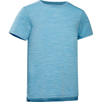 迪卡侬男童t恤速干短袖透气快干氧气蓝125cm-4833137 均码 /123-130cm 7-8岁