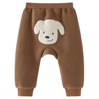 pureborn 宝宝可爱大屁屁裤2025秋冬男女婴儿保暖裤子