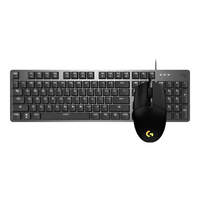logitech 罗技 K845+G102 有线键鼠套装 黑色 TTC茶轴