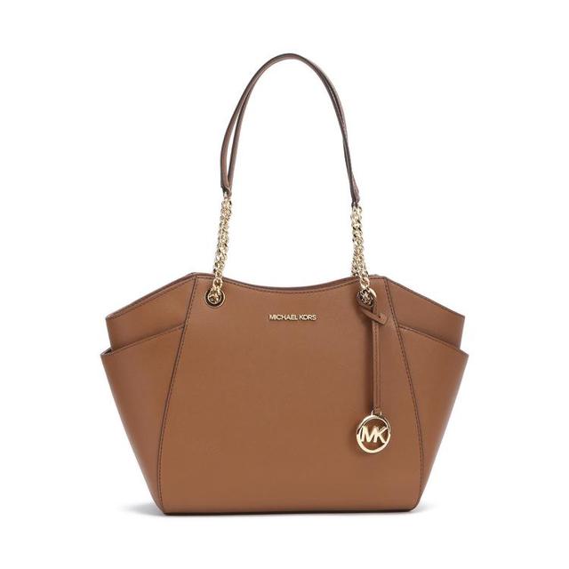 MICHAEL KORS MK 女士Jet Set纯色单肩托特包 棕色