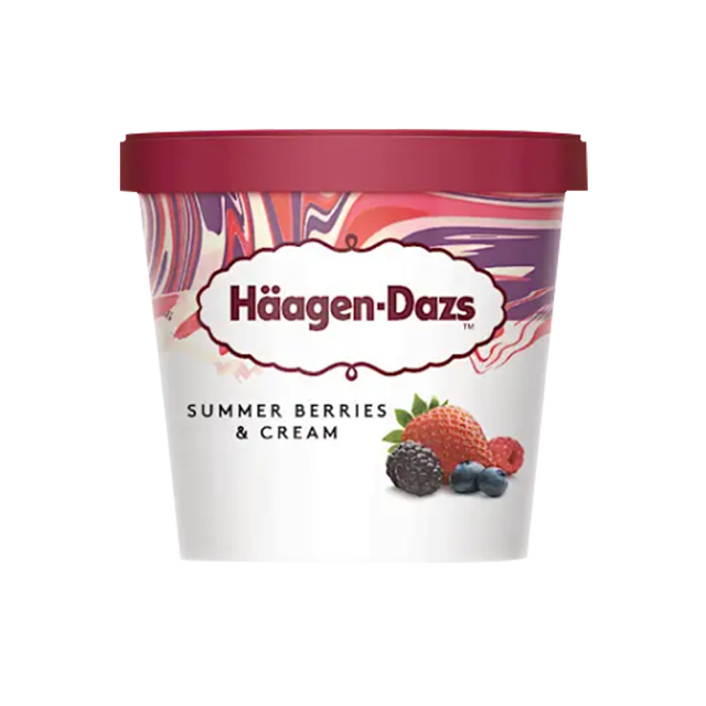 哈根达斯 Haagen-Dazs）冰淇淋 夏日浆果口味冰激凌95ml/杯