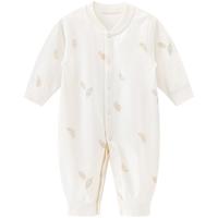 乖奇熊 婴儿长袖连体衣春秋季可爱哈衣爬爬服男女宝宝纯棉秋装家居睡衣服