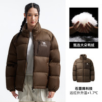 骆驼黑钻5羽绒服女装2025冬季保暖防风连帽面包服羽绒服外套 XS