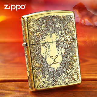 ZIPPO打火机 煤油防风芝宝狮子送男士朋友高端zp