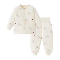 Babylove 高腰护肚 儿童保暖睡衣套装