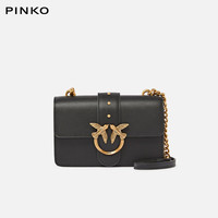 移动端、京东百亿补贴：PINKO 女士牛皮单肩包 1P22JJ-Y7SP-Z99Q-U 黑色