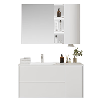 浪鲸（SSWW） 卫浴浴室柜组合简约风美妆镜柜抽屉智能感应家用卫生间浴柜 美妆镜柜/抽屉式/超薄陶瓷盆70cm 含龙头及配件
