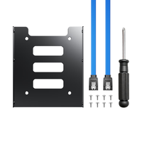 Biaze/毕亚兹 台式机2.5转3.5英寸 固态硬盘支架 螺丝刀 螺丝 sata3数据线