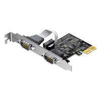 Biaze/毕亚兹 工业级扩展 PCI-E转RS232双串口转接卡