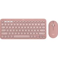 罗技 时尚系列PEBBLE 2 COMBO键鼠套装轻音办公 云霞粉