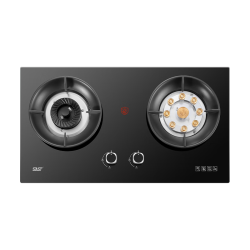 先科 JZT-K18D-T 双灶定时嵌入式燃气灶 天然气