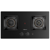 万和 燃气灶天然气猛火烟灶联动20%家用嵌入式煤气双炉具台S3L50