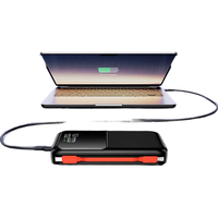 可芝 KERZY  GX18 充电宝 【3C认证 可上飞机】自带线足容实标20000毫安 45W 双向快充闪充  【GX18】罗兰紫 20000毫安