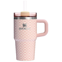 STANLEY吸管杯保温杯水杯大容量办公车载不锈钢杯子591ML蜜桃向日葵 蜜桃向日葵591ML