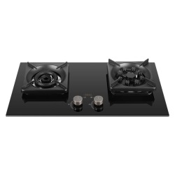 Haotaitai JZT-ZR02-JD 天然气双灶猛火灶 5.2kW 玻璃面板 鸳鸯灶