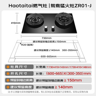 Haotaitai JZT-ZR01-J 天然气双灶燃气灶