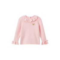 PawinPaw卡通小熊童装2024年秋冬女宝圆领毛衣 Pink粉红色/25 110cm