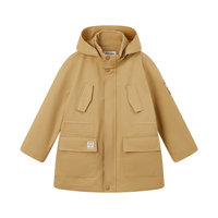 PawinPaw卡通小熊童装秋冬女童外套派克风衣马甲两件套 Beige米色/35 150 cm