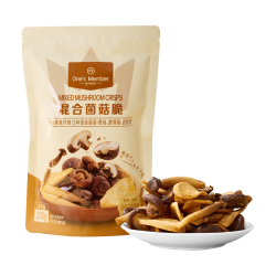 1号会员店 混合菌菇脆200g 即食黑松露香鹿茸菇蔬菜干办公室休闲酥脆零食