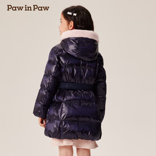  Paw in Paw 亮面 女童羽绒服  Navy藏青色/59 150 cm