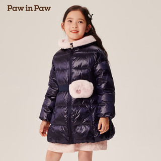  Paw in Paw 亮面 女童羽绒服  Navy藏青色/59 150 cm