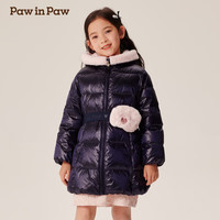Paw in Paw 亮面 女童羽绒服  Navy藏青色/59 150 cm