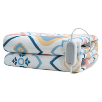 彩虹莱妃尔 彩虹 RAINBOW 电热毯双人双控 宽1.8/1.5/1.0米 电褥子电暖毯排潮除湿花色随机