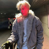 NECOYEP 2025秋冬美式大毛领毛绒连帽棉服男女冬季宽松保暖棉衣潮 白灰色 M