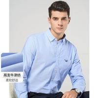 鳄鱼恤 【专柜优选】秋冬柔软舒适高端高支牛津纺长袖衬衫男