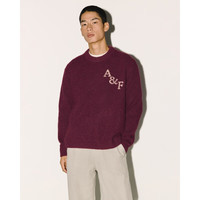 Abercrombie & Fitch 男士保暖套头毛衣 120-5181 酒红色 XL (180/116A)