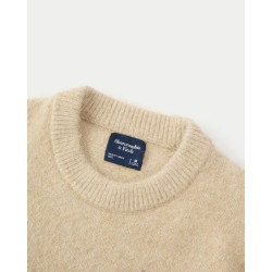 Abercrombie & Fitch 美式绒感套头毛衣针织衫上衣25秋冬男装120-5181 卡其色 2XL