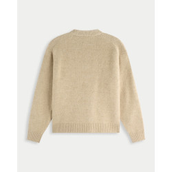 Abercrombie & Fitch 美式绒感套头毛衣针织衫上衣25秋冬男装120-5181 卡其色