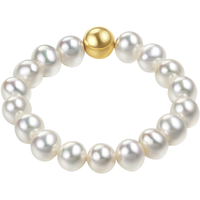 六福珠宝 mipearl18K金淡水珍珠戒指 定价 F87KRTB002Y 总重约1.08克-16粒