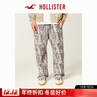 HOLLISTER 男士保暖抓绒迷彩印花卫裤 334-5085