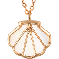 Chow Sang Sang 周生生 Daily Luxe系列 92735N 贝壳18K玫瑰金母贝项链 47cm 1g