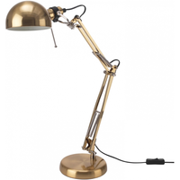 宜家(IKEA)FORSA芙萨台灯书桌灯办公桌可调节装饰简约寝室床头灯 黄铜色(不含灯泡)