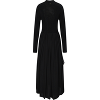 BCBGMAXAZRIA 【静奢风美学】气质百搭针梭相拼轻纱下摆女式连衣裙25冬