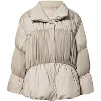 BCBGMAXAZRIA 肌理褶饰设计感女式蓬松鹅绒羽绒服25冬