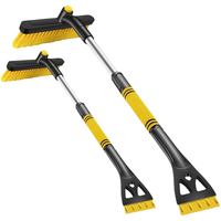 迪加伦车用扫雪刷车载除雪铲伸缩汽车雪铲除雪刷除冰刮冰铲刮雪板三合一